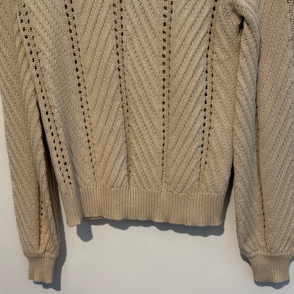 Cream Open-Knit Sweater - Picture 6 of 8